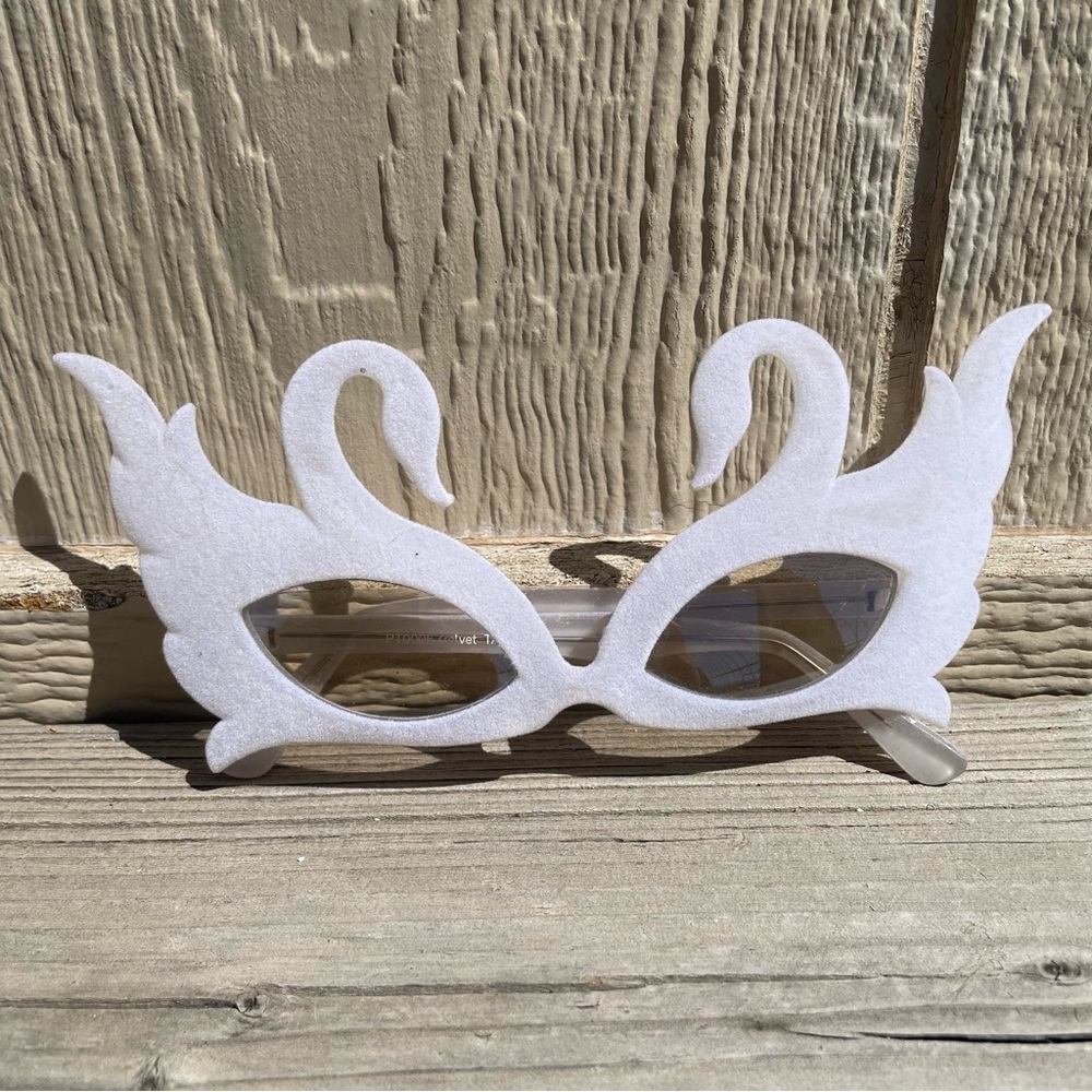 White Swan Mask Glasses